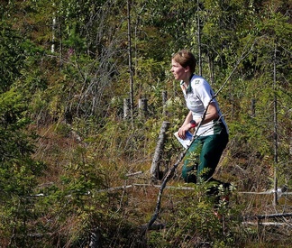 "Siellä näkyy se maali, vähän ylempänä..."
