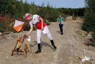 Loiva nousu viimeseltä rastilta maaliin ja tarkka maalileimaus 